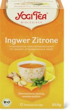 Yogi Tea Bio Ginger and lemon herbal tea Ginger, lemon zest & mint