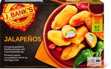 J.Bank's Jalapeños panés, farcis au fromage frais