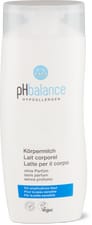pH Balance lait corporel
