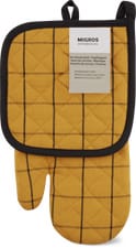 Set de gant de cuisine et manique (Couleur: Cognac)