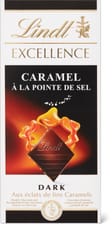 Lindt Excellence Plaque de chocolat Noir Caramel à la Pointe de Sel