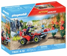 Playmobil 71825 Pompier avec quad et