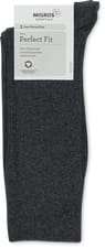 BIO Men's socks Perfect Fit 2-prs (Farbe: anthracite, Grösse: 39-42)