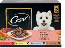Cesar Sauce Selection in salsa con manzo, con pollo, con agnello e con tacchino
