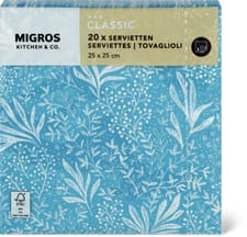 K&C serviettes Bleu 25x25cm