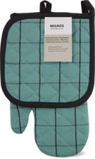 Set de gant de cuisine et manique (Couleur: Petrol)