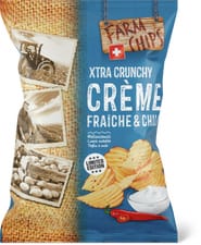 Farm Potatoes Crisps Wave Créme Fraîche & Chili