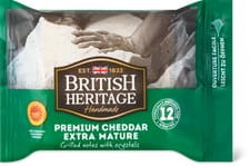 British Heritage PDO Cheddar Extra 12M