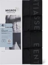 Men's Short 4pc Cotton (Farbe: black, Grösse: S)