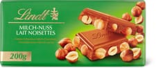 Lindt Plaque de chocolat Lait noisettes