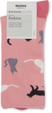 Calze da donna Fashion 2 paia (Colore: rosa 1, Taglie: 39-42)