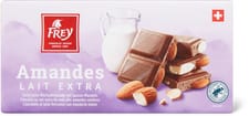 Frey Plaque de chocolat Amandes Lait Extra