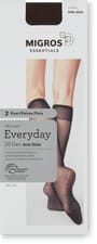 Ladies knee-highs (Grösse: one size, Farbe: coffee)