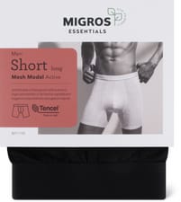 Men's Short Long Act (Farbe: black, Grösse: L)