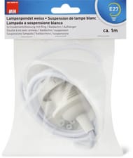 suspension de lampe E27 blanc L=1,0m