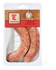 Tradition saucisse rôtir porc