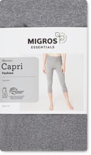 Capri donna Seamless (Colore: girgio, Taglie: S)