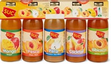 Suc assort. mangue, pêche, poire, cocktail, abricot