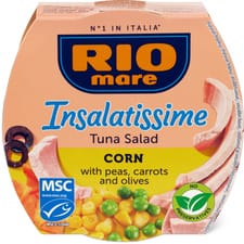 Rio Mare Insalatissime MSC Corn with peas, carrots and olives