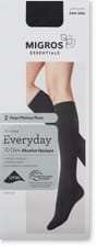 Ladies knee-highs (Grösse: one size, Farbe: anthracite)