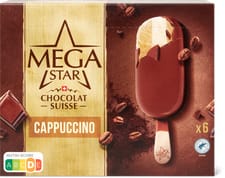 MegaStar Glace en bâtonnets Cappuccino