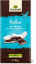 Alnatura Bio Plaque de chocolat Noix de coco et chocolat noir