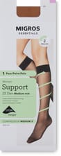 Ladies knee-highs (Grösse: 35-38, Farbe: tan)