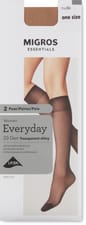 Ladies knee-highs (Grösse: one size, Farbe: nude)