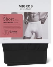 Men's Short Long Act (Farbe: black, Grösse: S)