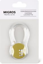 Lock with steel sling (Farbe: med.green, Grösse: one Size)