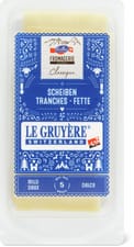 Gruyère doux en tranches