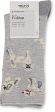 Calze da donna Fashion 2 paia (Colore: girgio chiaro, Taglie: 39-42)