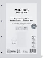 Bloc avec feuilles A4
