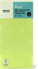 K&C serviettes limette 1/8 pliage
