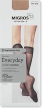 Ladies knee-highs (Grösse: one size, Farbe: porcelaine)