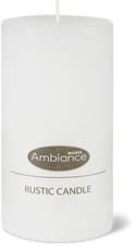 Bougie givrée 14cm (Couleur: BLANC)