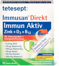 tetesept Immusan Direct Bâtons, 20 bâtonnets