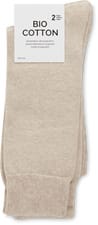 BIO Men's socks Bio Cotton 2-prs (Farbe: beige, Grösse: 43-46)