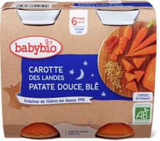Babybio carotte patate douce blé 200