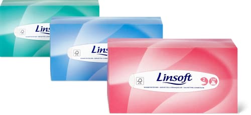 Linsoft Cosmetic Wipes Box 2-Ply