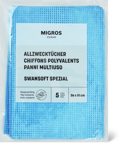 Migros Clean Panni multiuso Swansoft Spezial 36 x 51 cm
