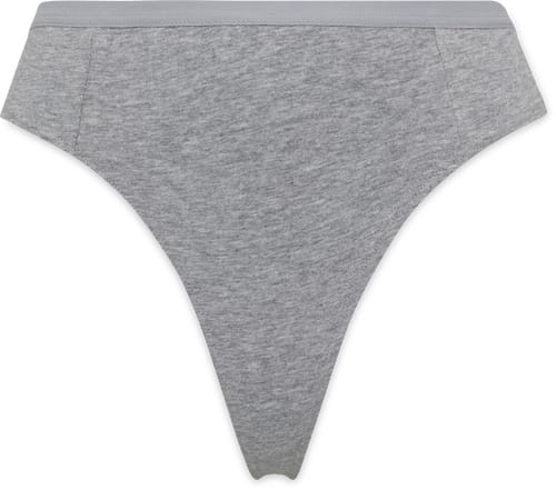 Migros Essentials Damen String Bio Cotton Basics (Farbe: grau, Grösse: XXL)