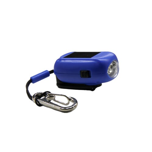 Mini Taschenlampe Recycled inkl. Karabiner (Grösse: 000, Farbe: blau)