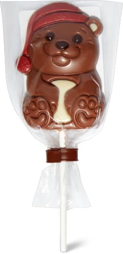 Sucettes en chocolat