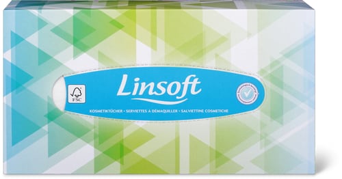 Linsoft Cosmetic Wipes Box 2-Ply