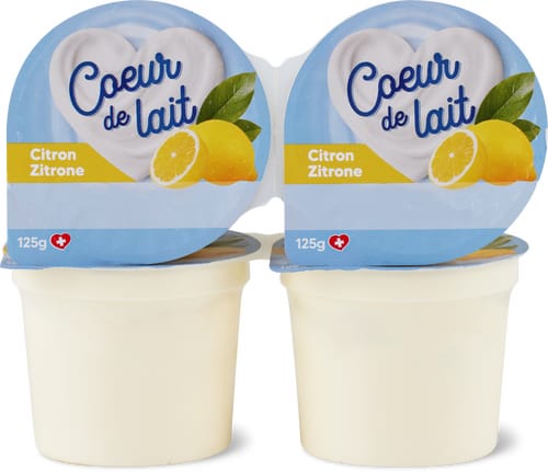 Herz aus Zitronenmilch