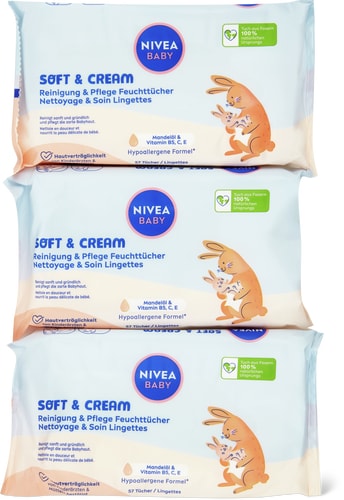 Nivea Lingettes Soft&Cream
