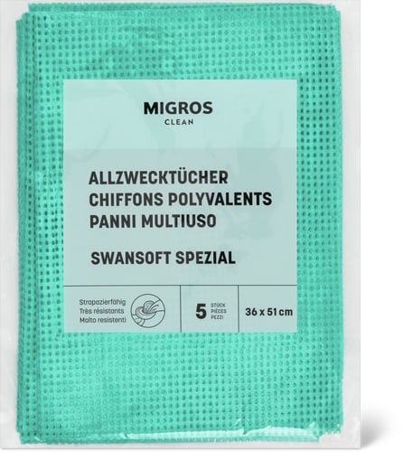 Migros Clean Panni multiuso Swansoft Spezial 36 x 51 cm