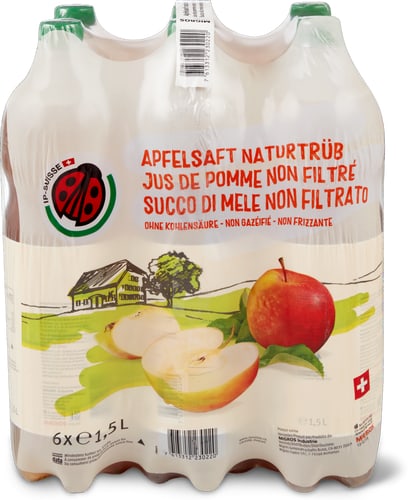 IP-SUISSE Naturally Cloudy Apple Juice Non-Carbonated