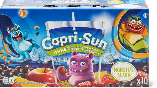 Capri Sun Monster Alarm ohne künstliche Süssstoffe, Konservierungstoffe